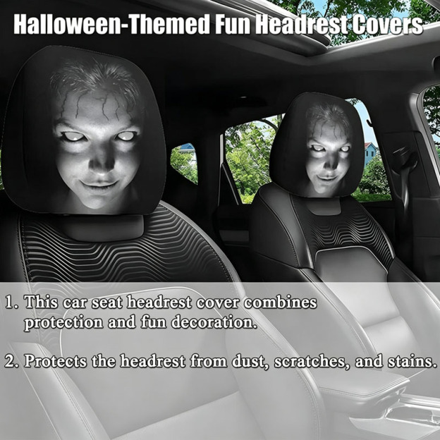 Spooky Halloween Car Decor Covers