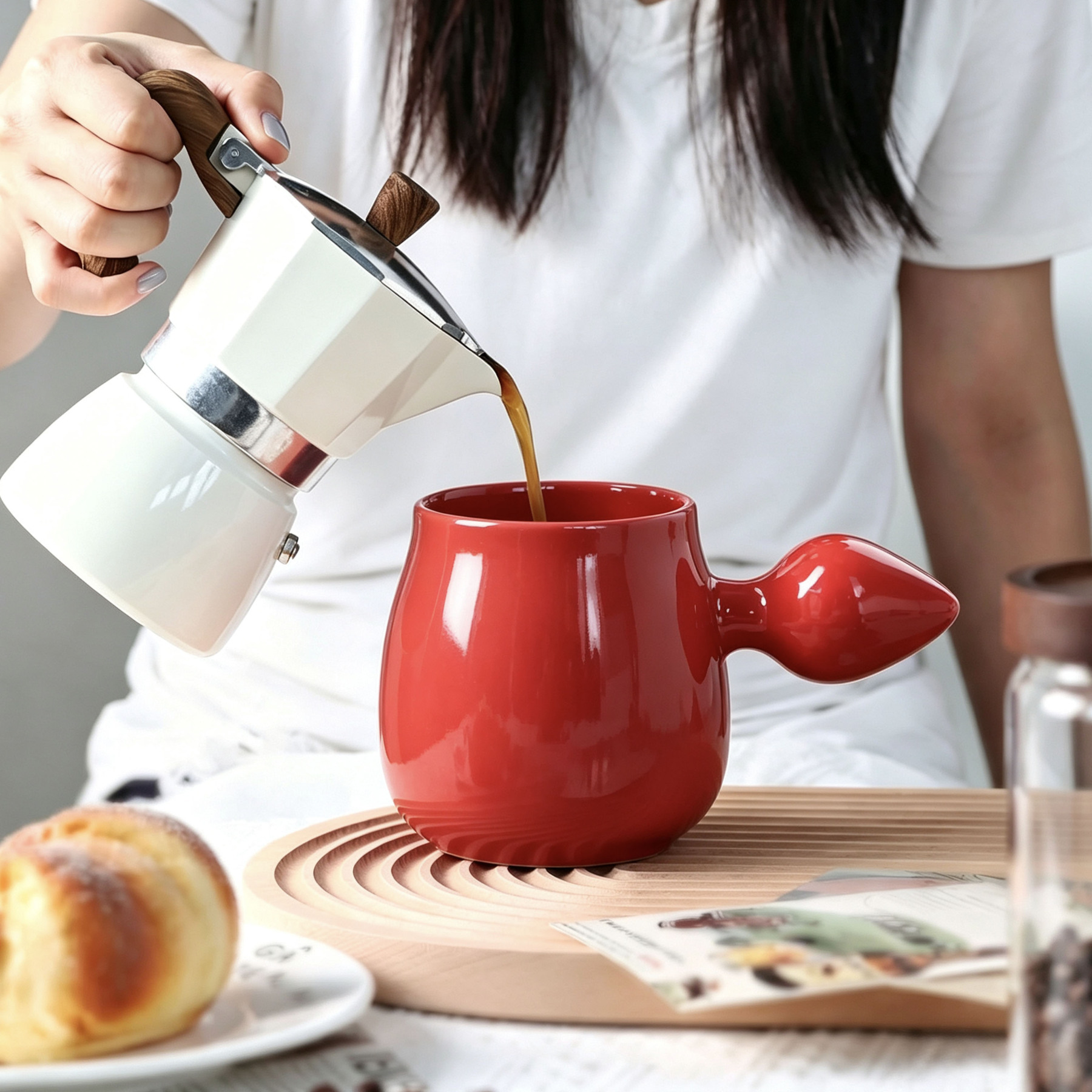 Artistic Glazed Ceramic Mug