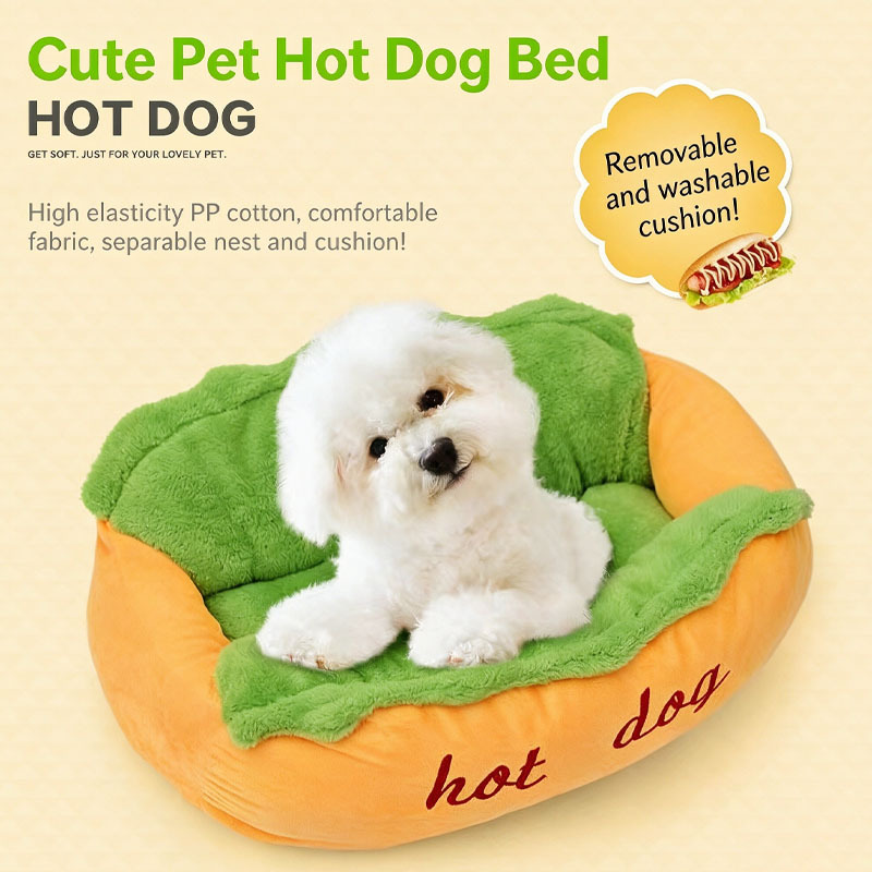 Hot Dog Pet Bed