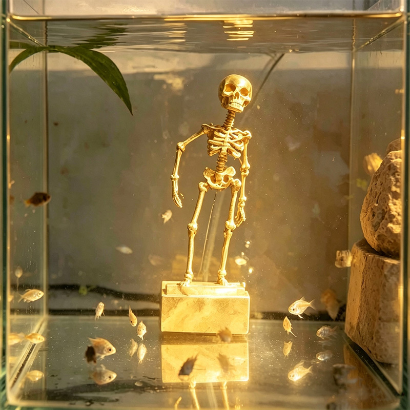 Dancing Skeleton Aquarium Bubbler