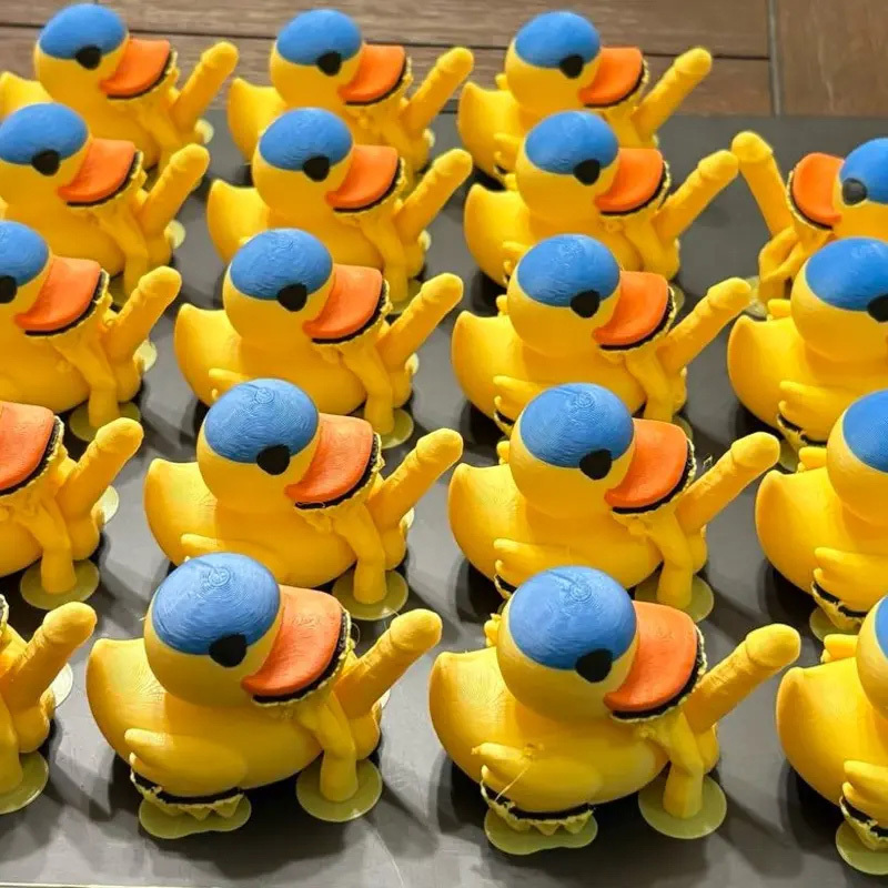 3D Fun Mini Yellow Duck Ornament