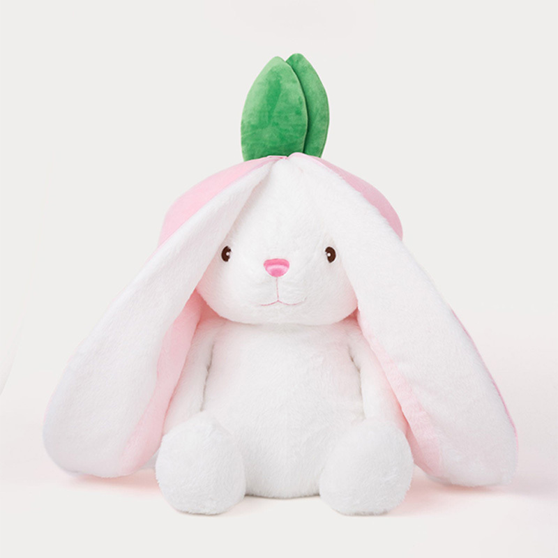 Flip-up rabbit plush toy