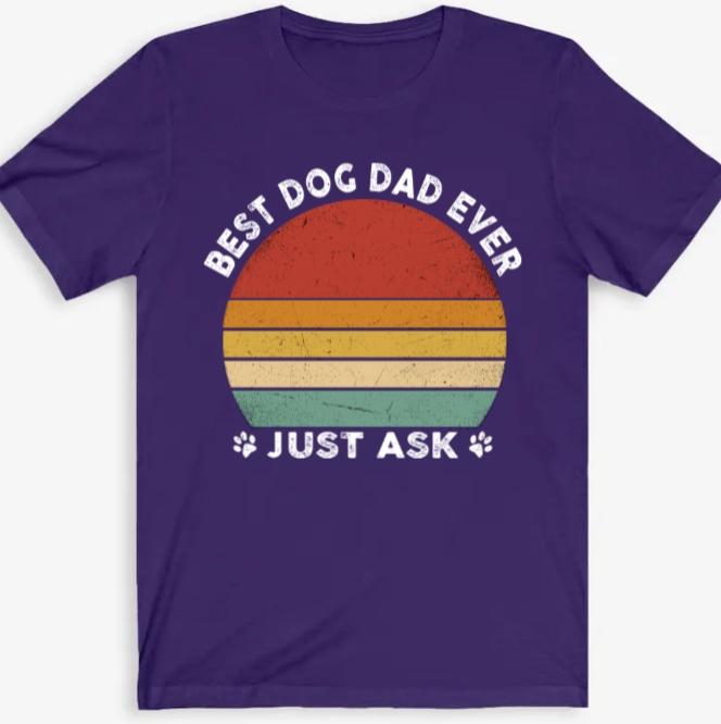 Best Dog Mom, Dog Dad Ever, Custom Photo Dark Color T Shirt, Personali