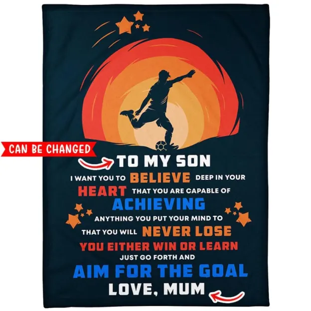 Soccer/Football v2 - Personalized Blanket