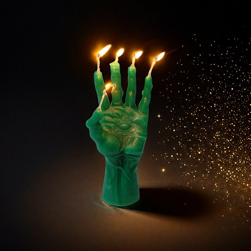 Burning finger candle props decoration