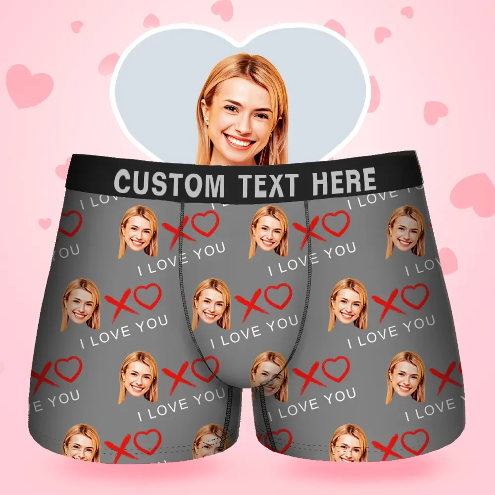 Custom Face Men's BoxerTo Do List For Boyfriend Style Underwear, Birth