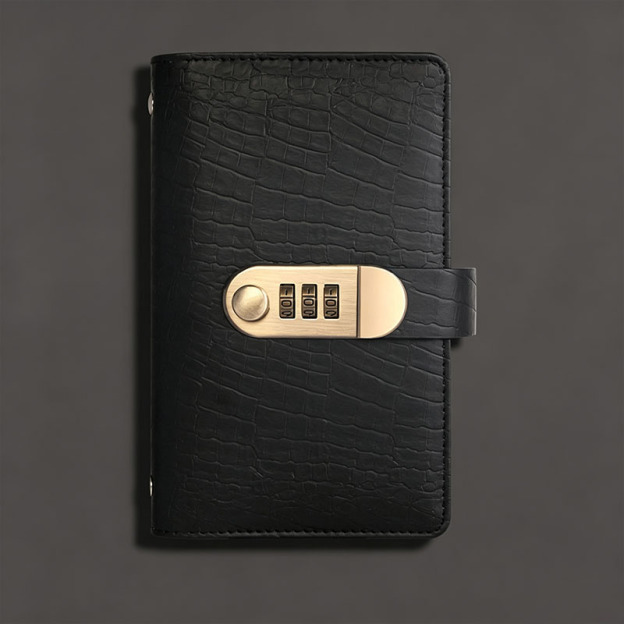 Combination Lock Binder Wallet