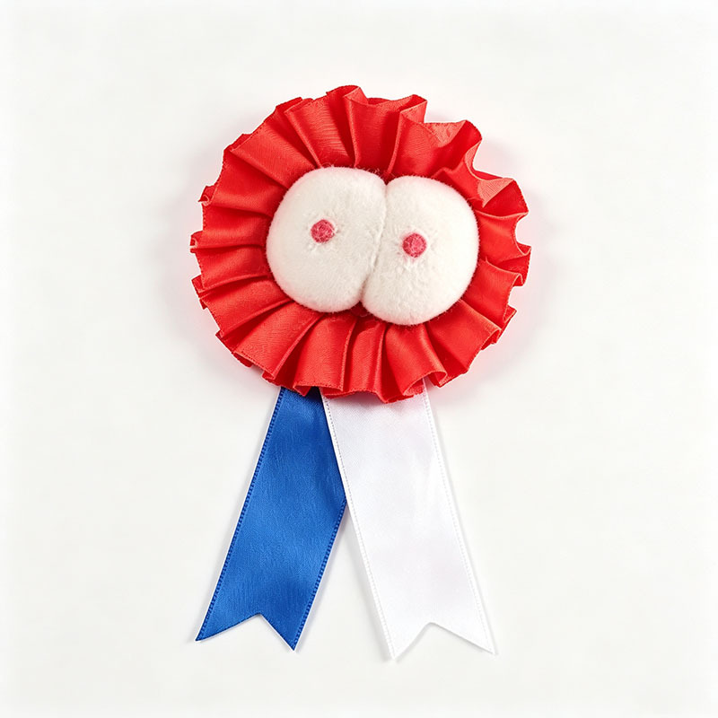 Fun novelty ribbon badge