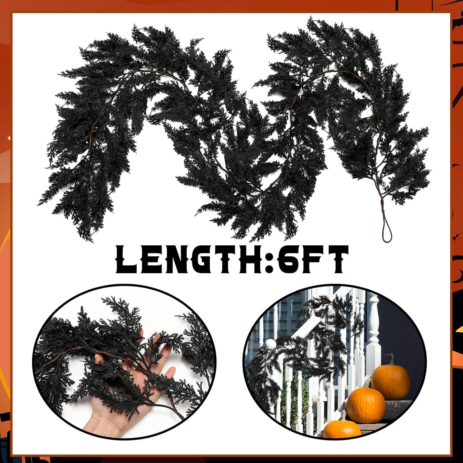 Cypress Leaf Cedar Cane Ornaments