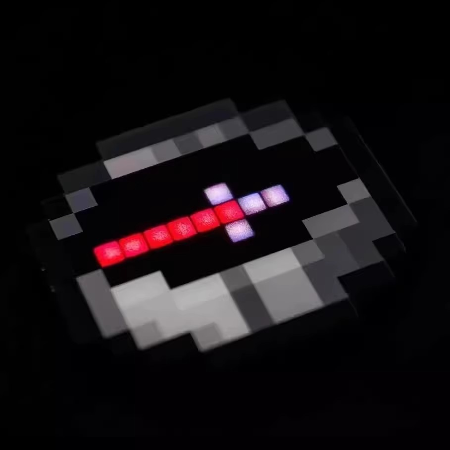 Pixel style movable compass