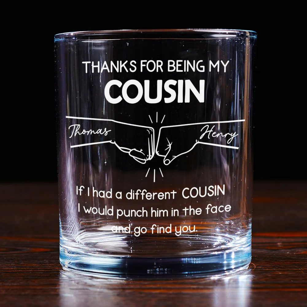 Thank you for being my brother - Personalized whiskey glass