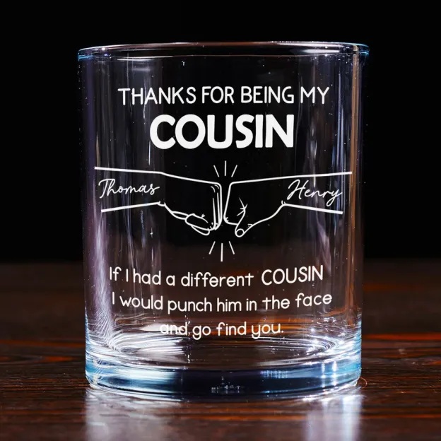 Thank you for being my brother - Personalized whiskey glass
