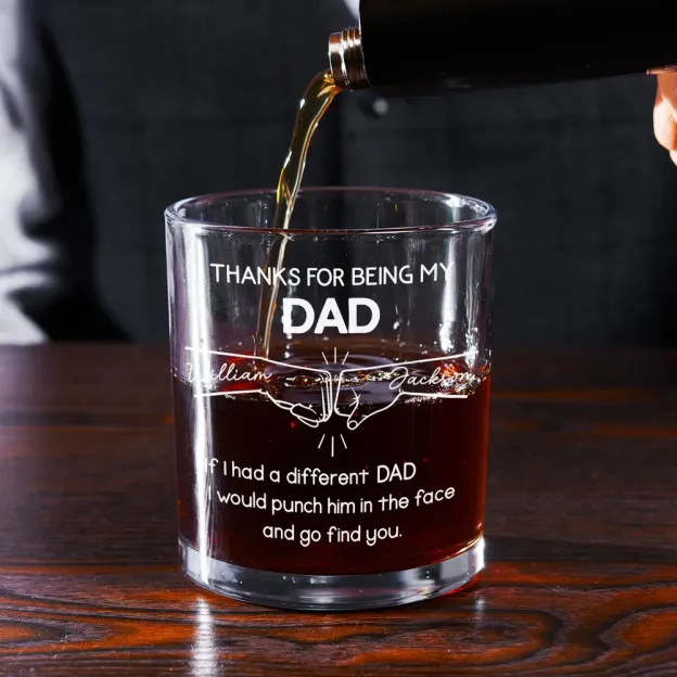 Thank you for being my brother - Personalized whiskey glass