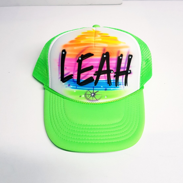 Spray any name, color, hat to personalize the truck driver