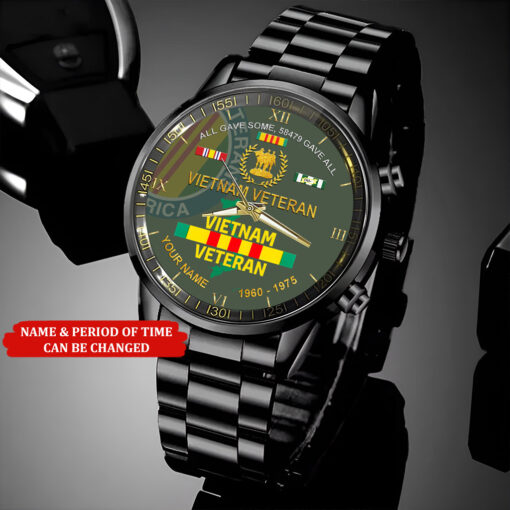 Gave All Vietnam Veteran Watch, Proud Veteran Watch, Military Veteran Watch, Dad Gift, Military Style Watch
