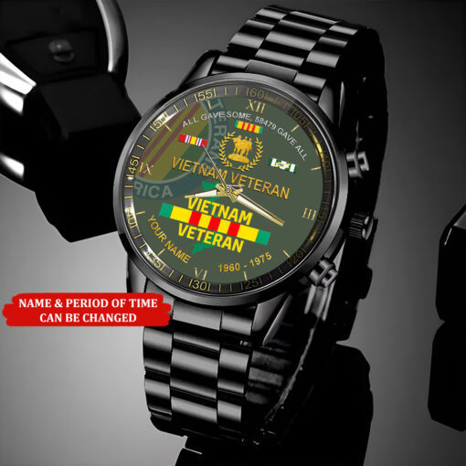 Gave All Vietnam Veteran Watch, Proud Veteran Watch, Military Veteran Watch, Dad Gift, Military Style Watch