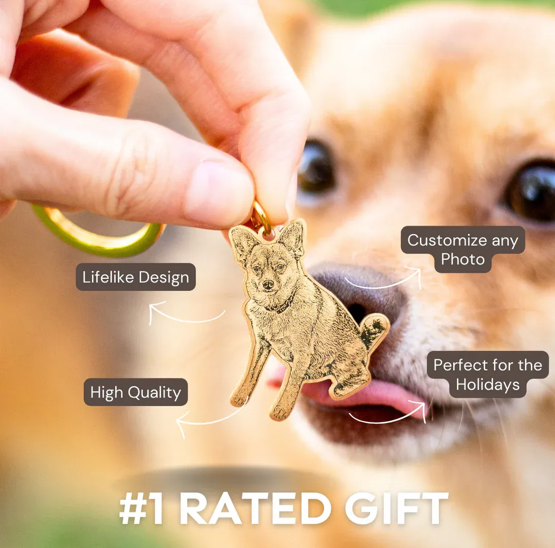 Pet Memorial Photo Keychain