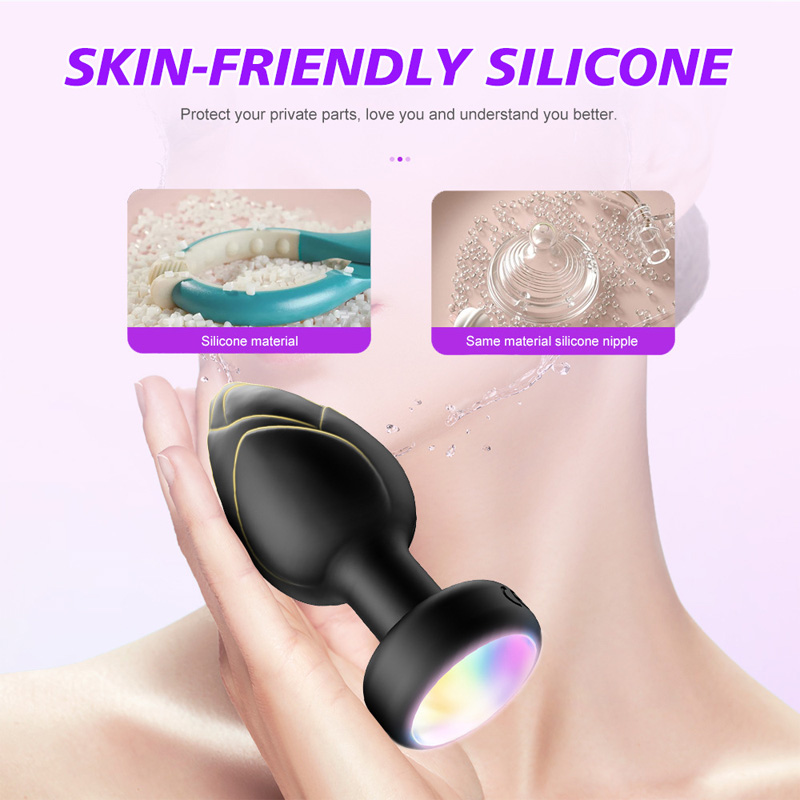 LED Light Silicone Butt Plug