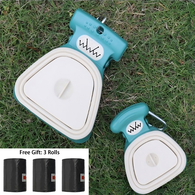 Portable pet poop collector