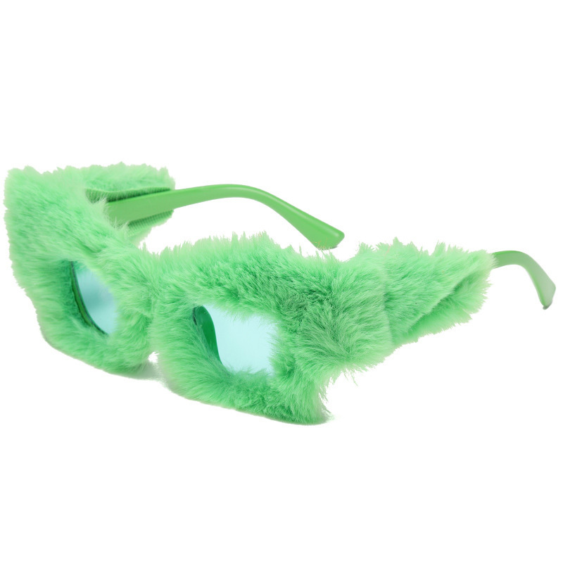 Plush Square Frame Sunglasses