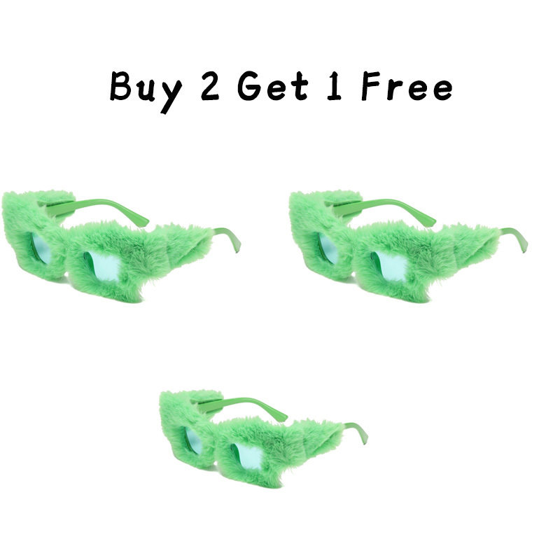 Plush Square Frame Sunglasses