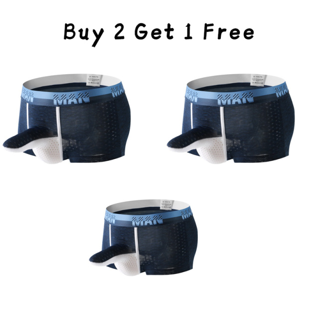 Men's breathable ice silk underwear