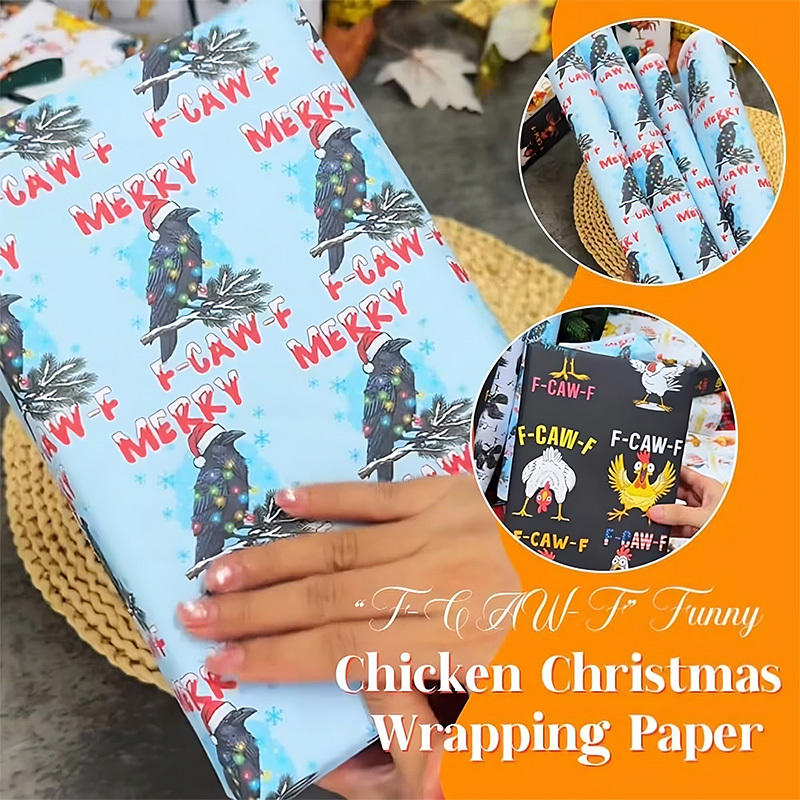 Funny Chick Christmas Wrapping Paper