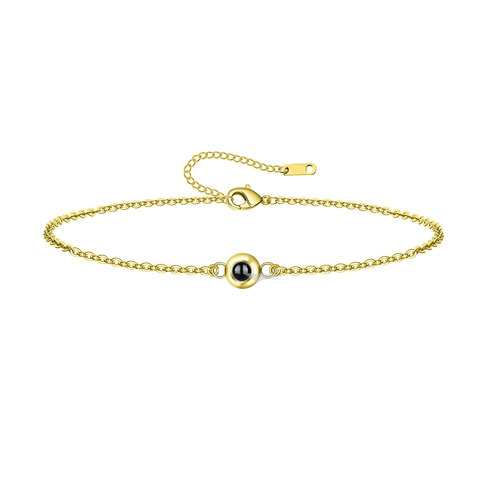 Personalized Round Projection Bracelet