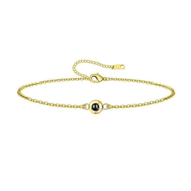 Personalized Round Projection Bracelet