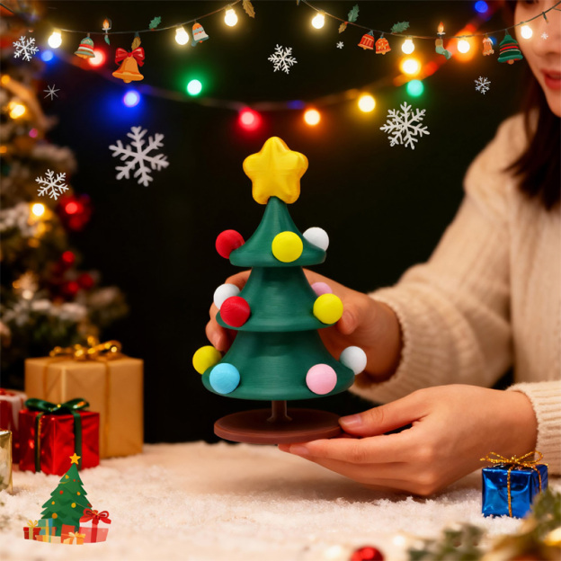 Spinning Top Christmas Tree