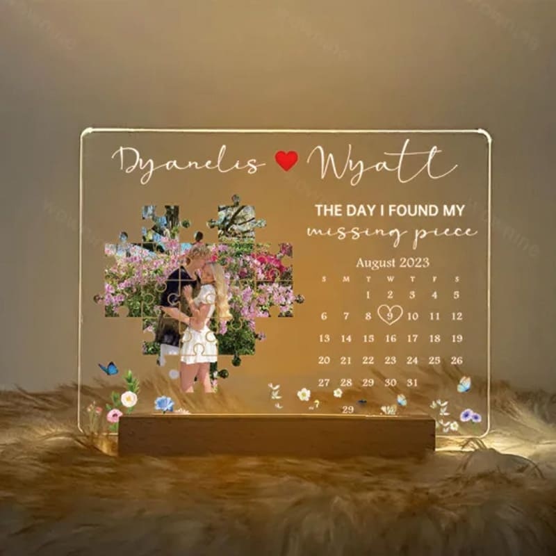 Personalized LED Light Frame Calendar