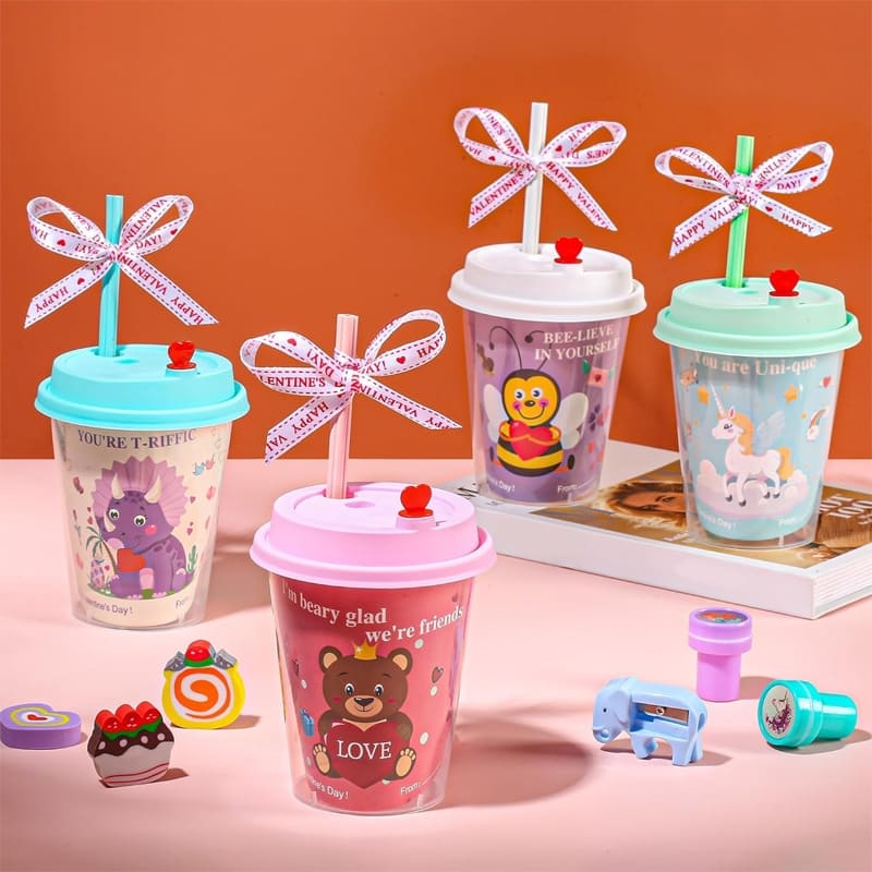 Valentine's Day Stationery Milk Tea Cup Gift