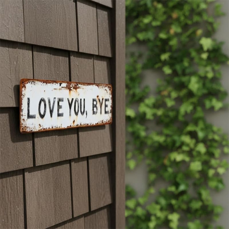 Love, Goodbye – Vintage Metal Wall Decor