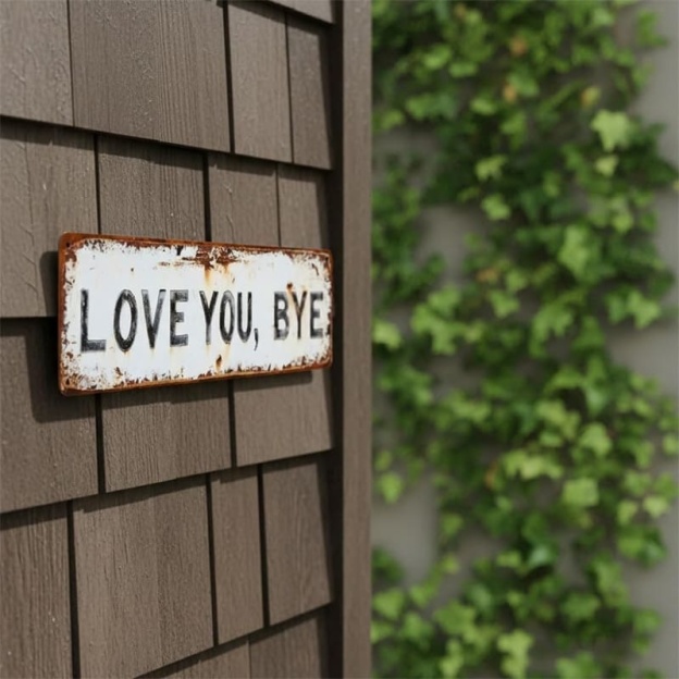 Love, Goodbye – Vintage Metal Wall Decor