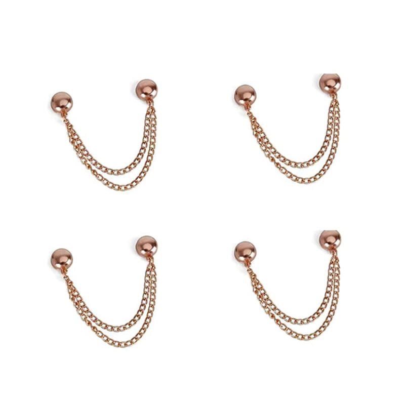 Adjustable chain magnetic trouser leg clip