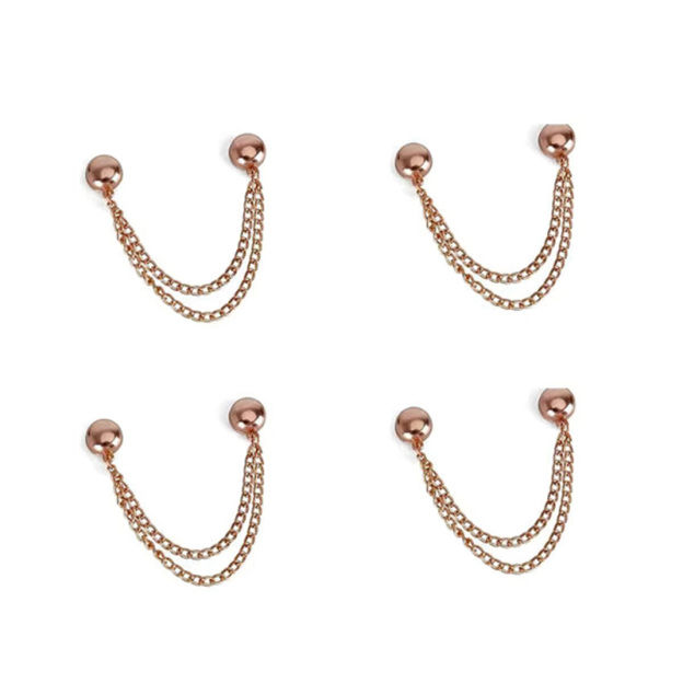 Adjustable chain magnetic trouser leg clip