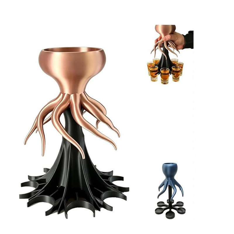 3D Printed Octopus-Shaped Beverage Dispenser