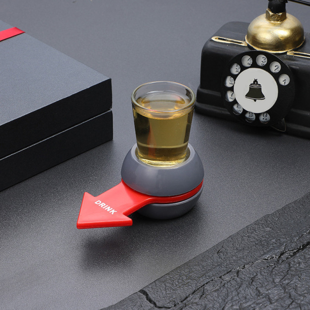 Drinking game arrow spinning wheel toy