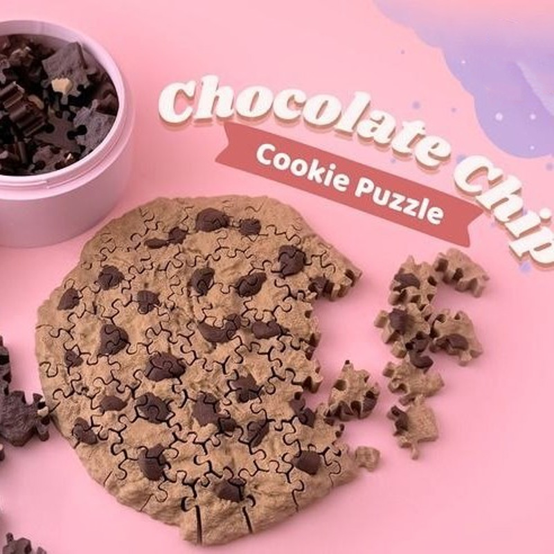 Cookie puzzle building blocks