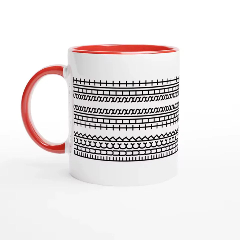 Hidden Information Line Ceramic Mug