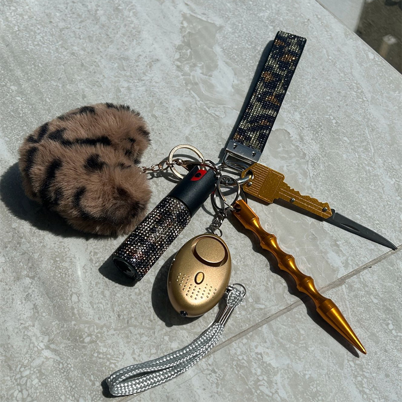 Self-defense multi-functional pendant keychain