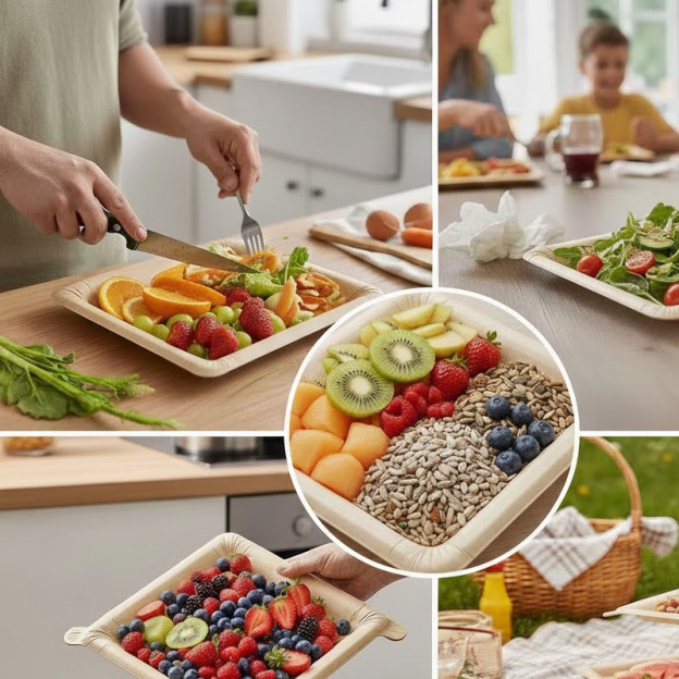 Reusable Square Paper Plates