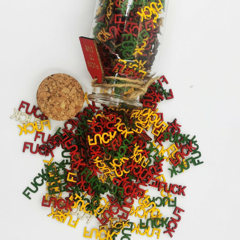 Creative Wooden Letter Surprise Jar