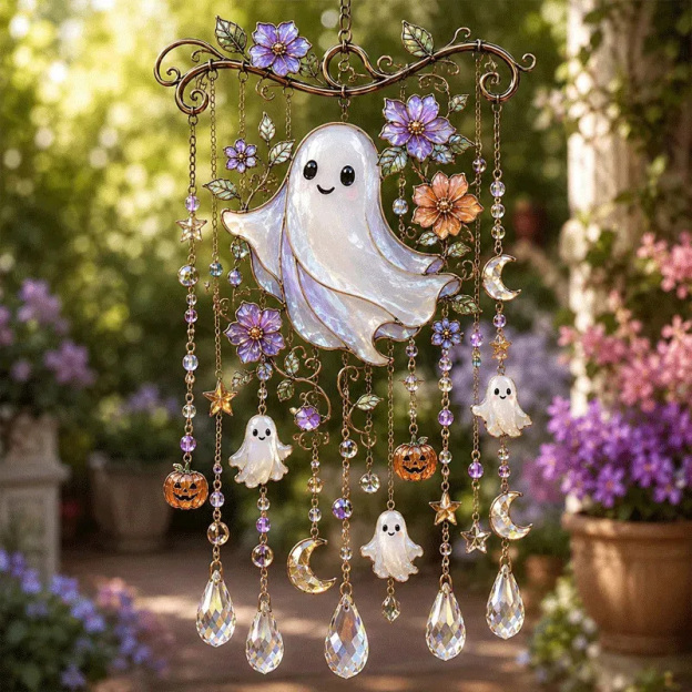 Halloween light-catching wind chimes