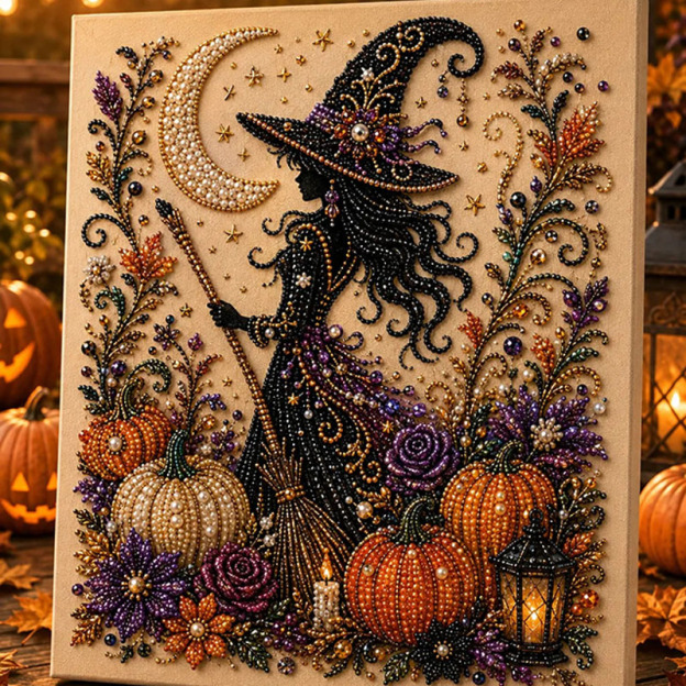 Halloween Self-Adhesive Pearl Art