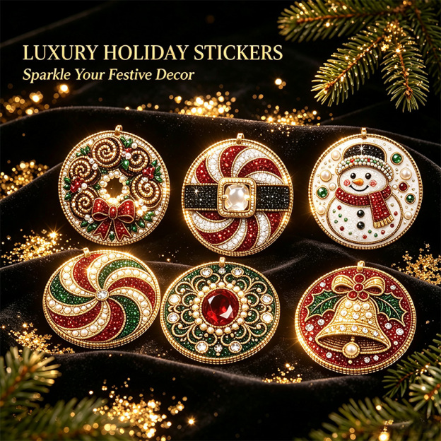 Christmas Diamond Painting Ornament Set