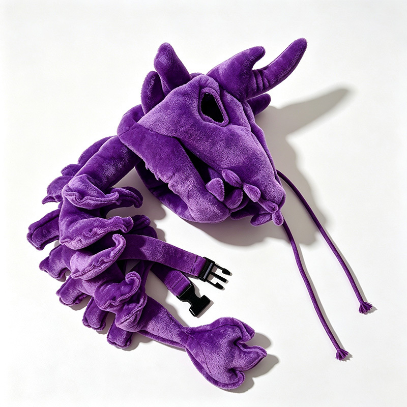Kitten skeleton plush toy costume