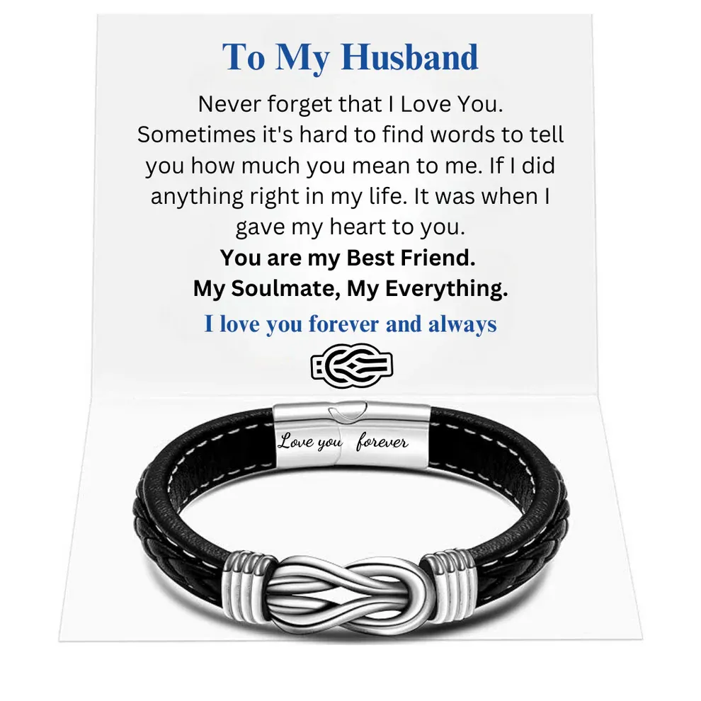 Infinity Knot Bracelet Gift for Husband