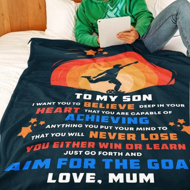 Soccer/Football v2 - Personalized Blanket