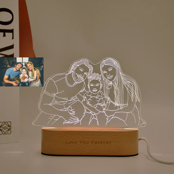 Creative 3D Night Light Holiday Gift DIY
